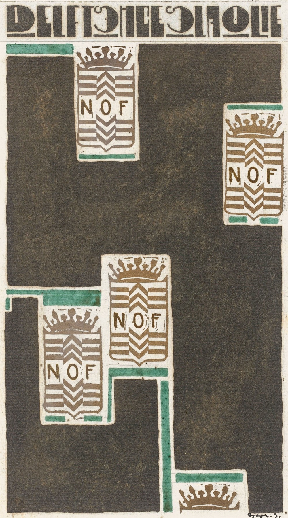 Ontwerp voor affiche voor Delftsche Slaolie