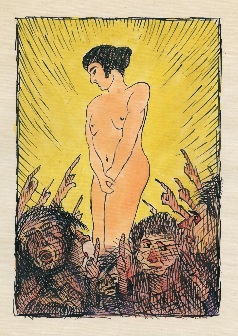 Ohne Titel (nackte Frauenfigur) (around 1922)