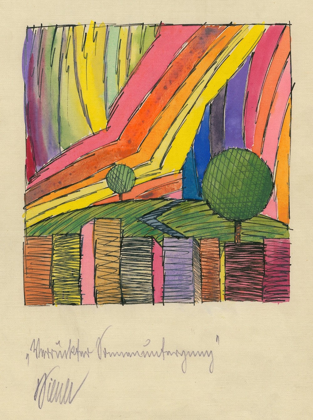 Verrückter Sonnenuntergang (around 1921)