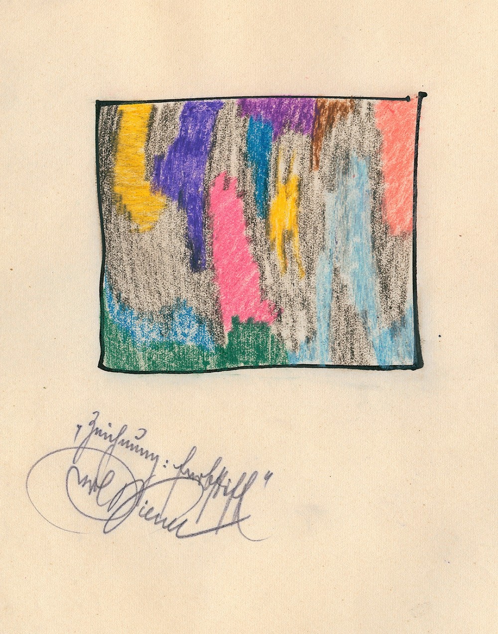 Zeichnung; Farbstift (around 1923)