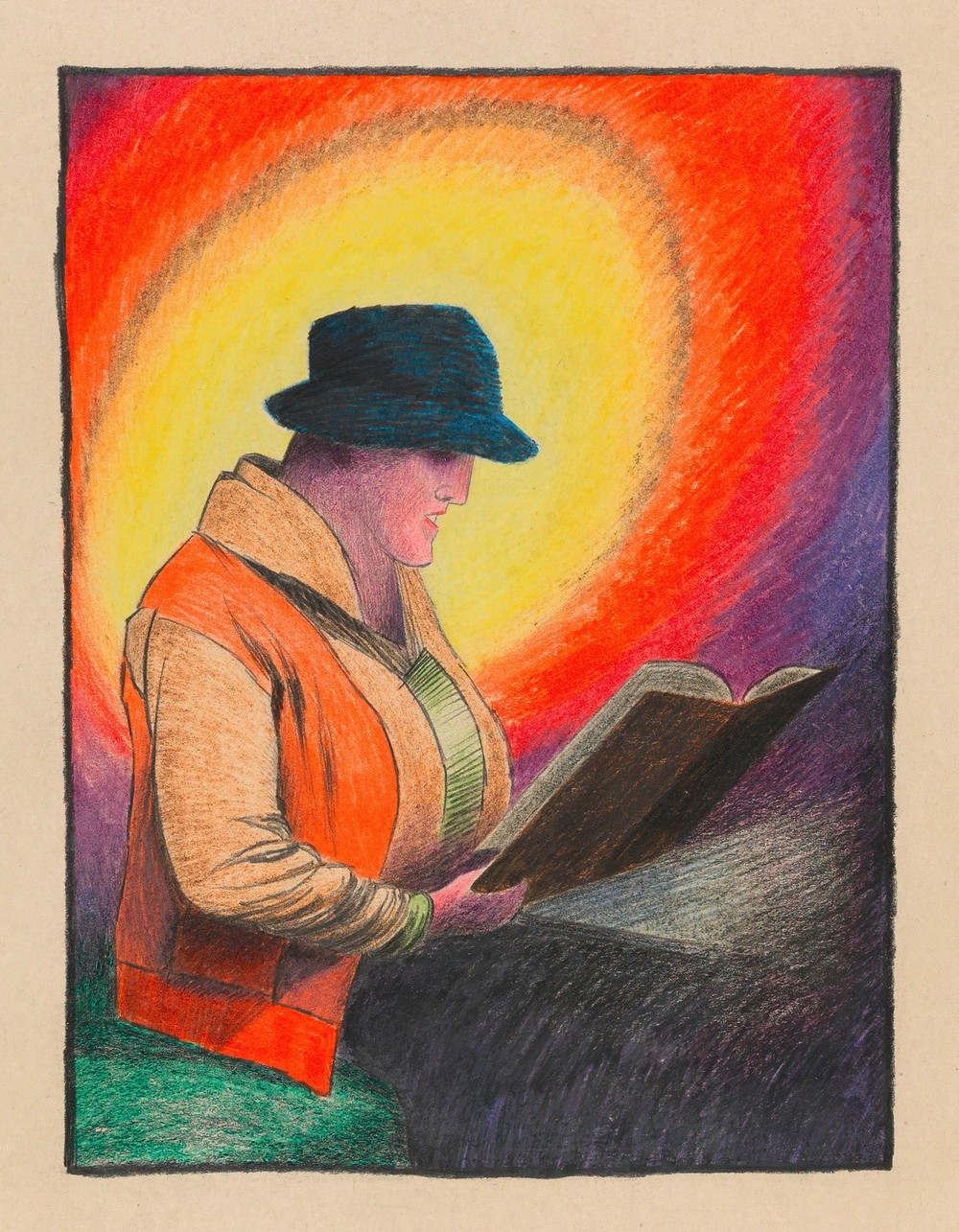 Dame im Kafé (ca. 1925)