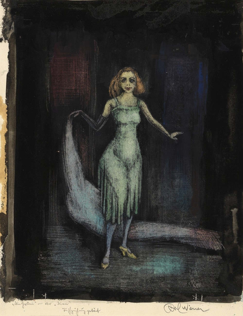 Die Grüne – als Filmdiva (ca. 1930)