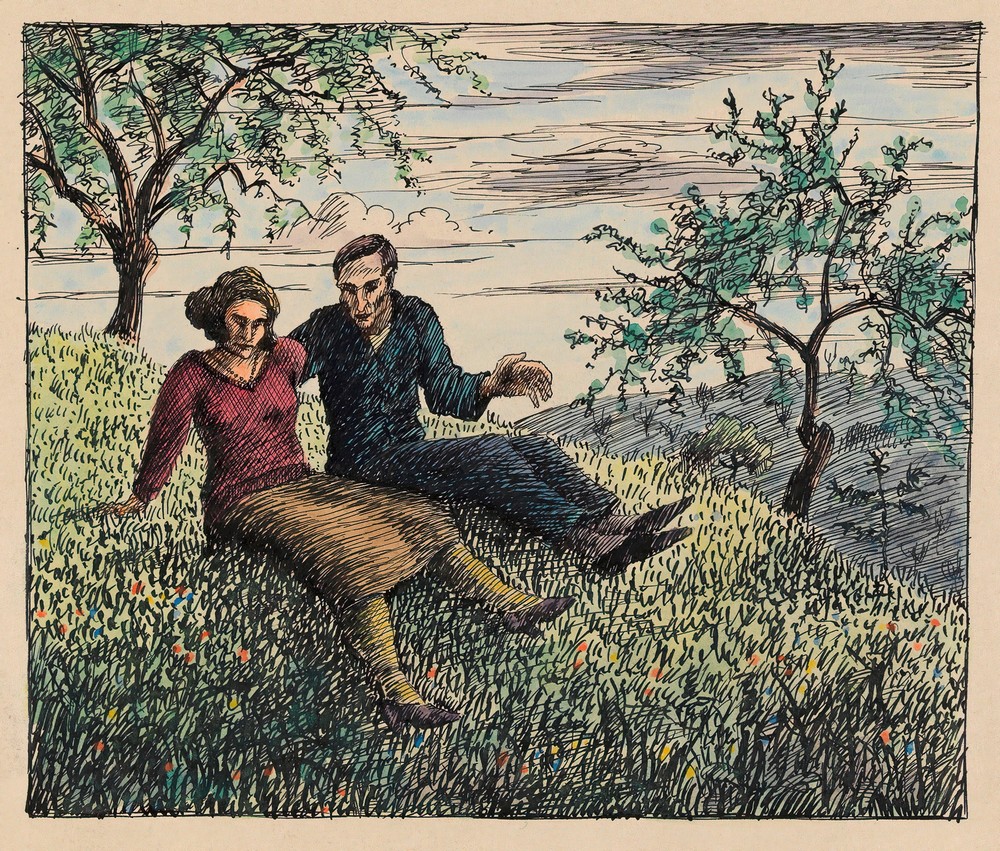 Unterredung im Grase (ca. 1925)