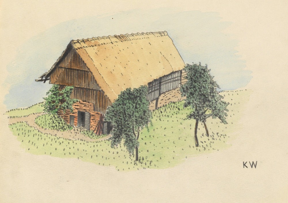 Ohne Titel (Bauernhaus) (around 1924)