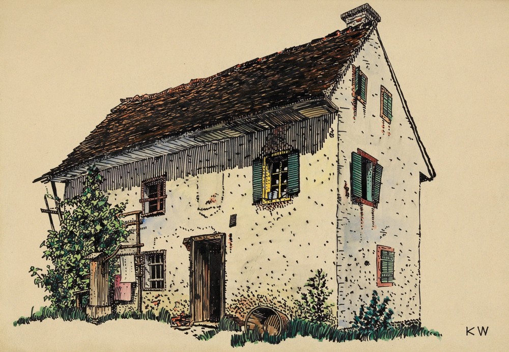 Ohne Titel (Bauernhaus) (around 1924)