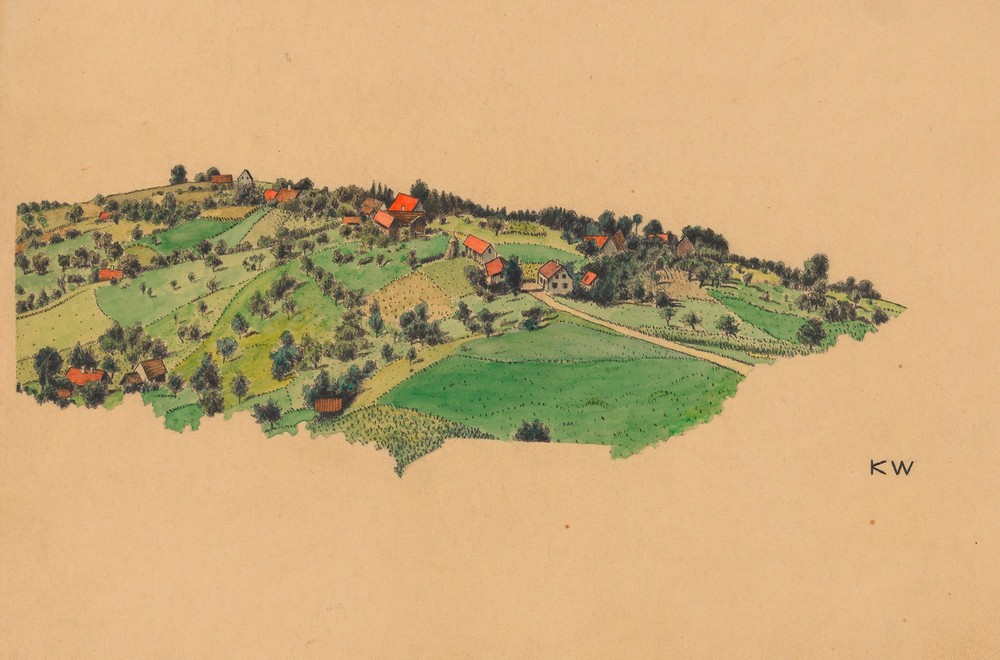 Ohne Titel (Landschaft in der Steiermark) (around 1924)