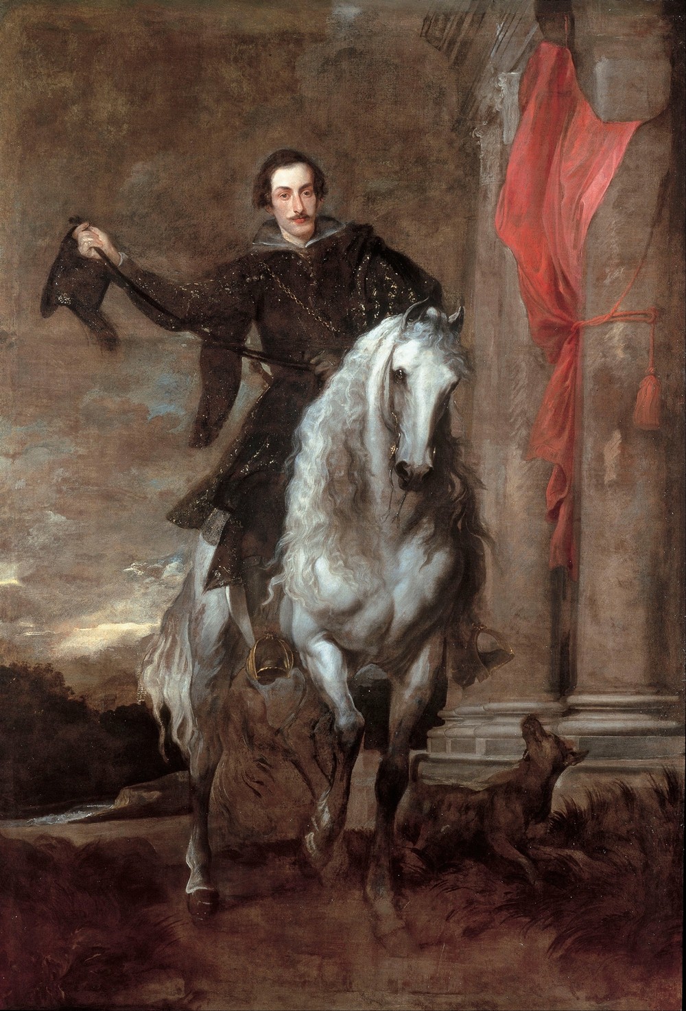 Anton Giulio Brignole-Sale On Horseback