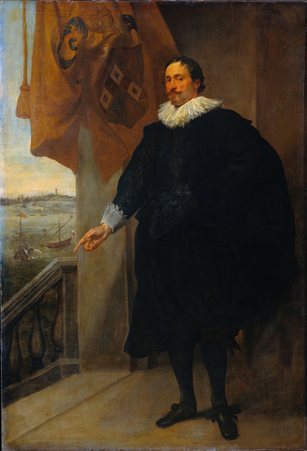 Portrait of a Nobleman, possibly Adriaan van der Borcht (c. 1635)