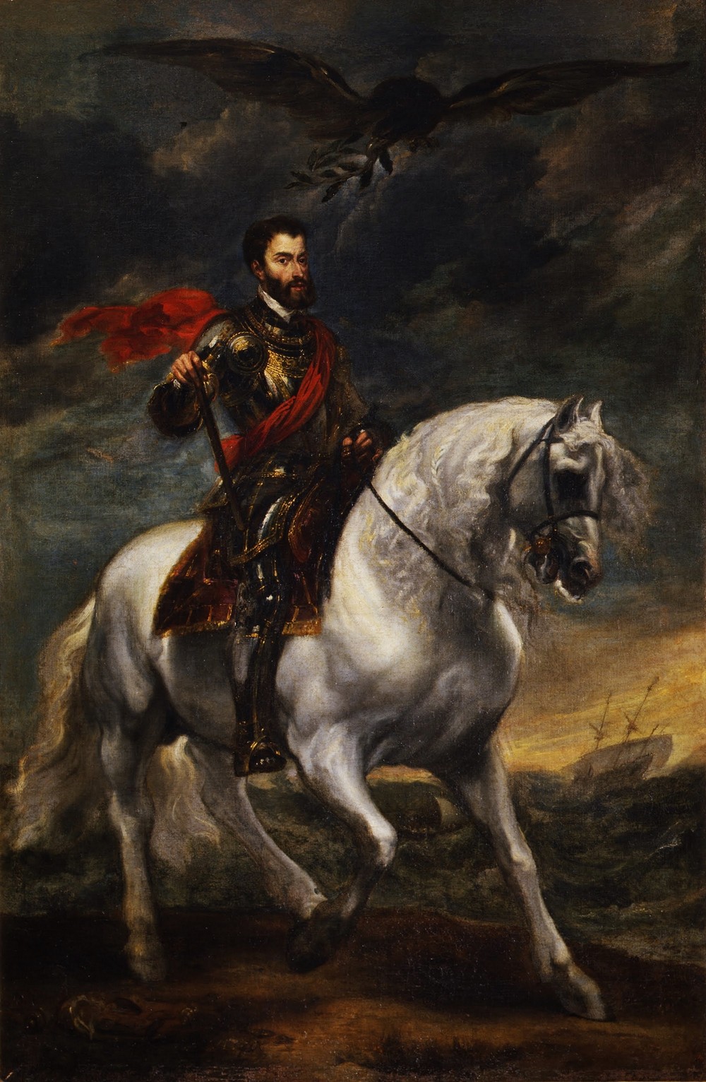 Equestrian portrait of the Emperor Charles V (circa 1620)