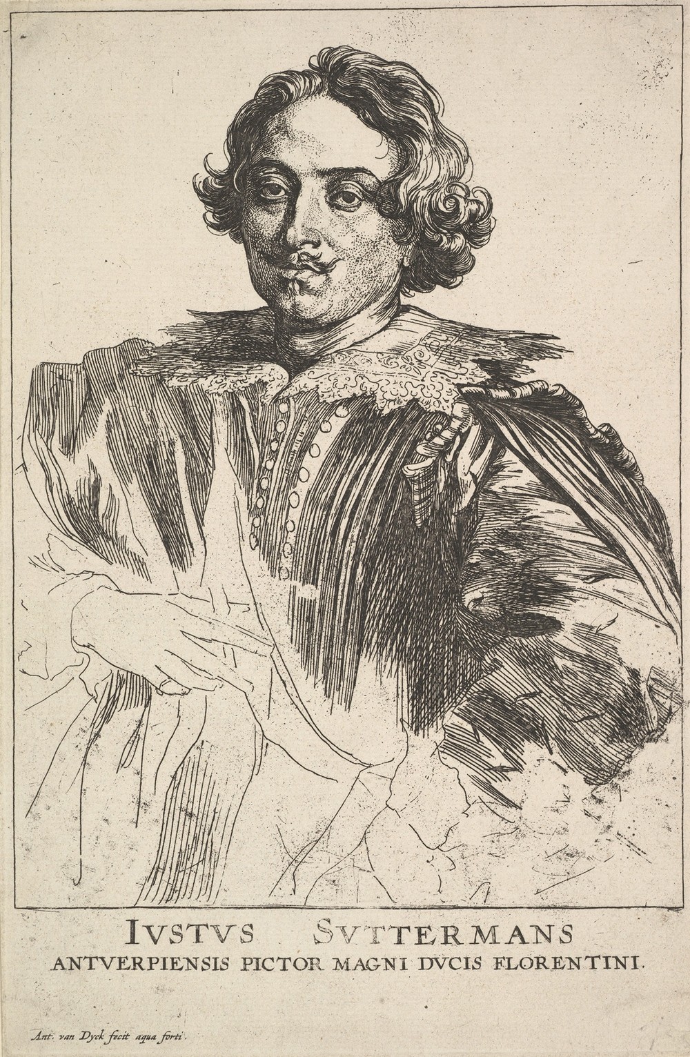 Portrait of Justus Suttermans (17th century)