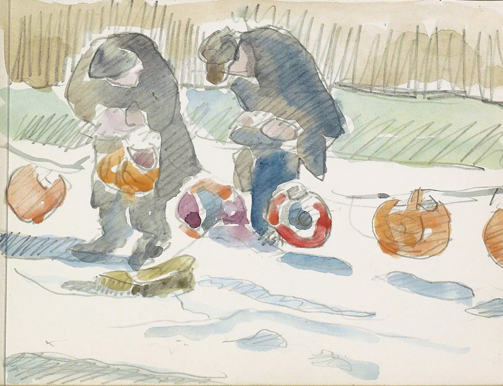 Twee mannen op een straat