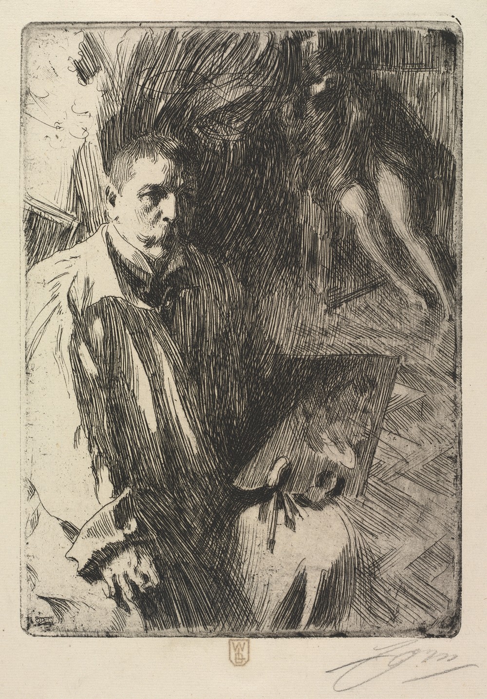 Portrait of the Artist and His Model