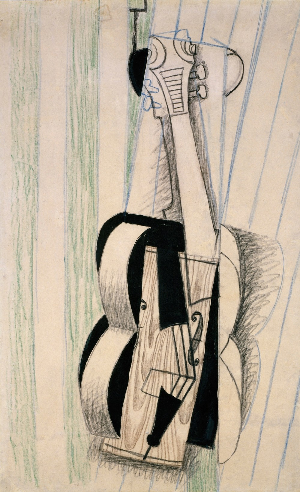Violin Hanging on a Wall