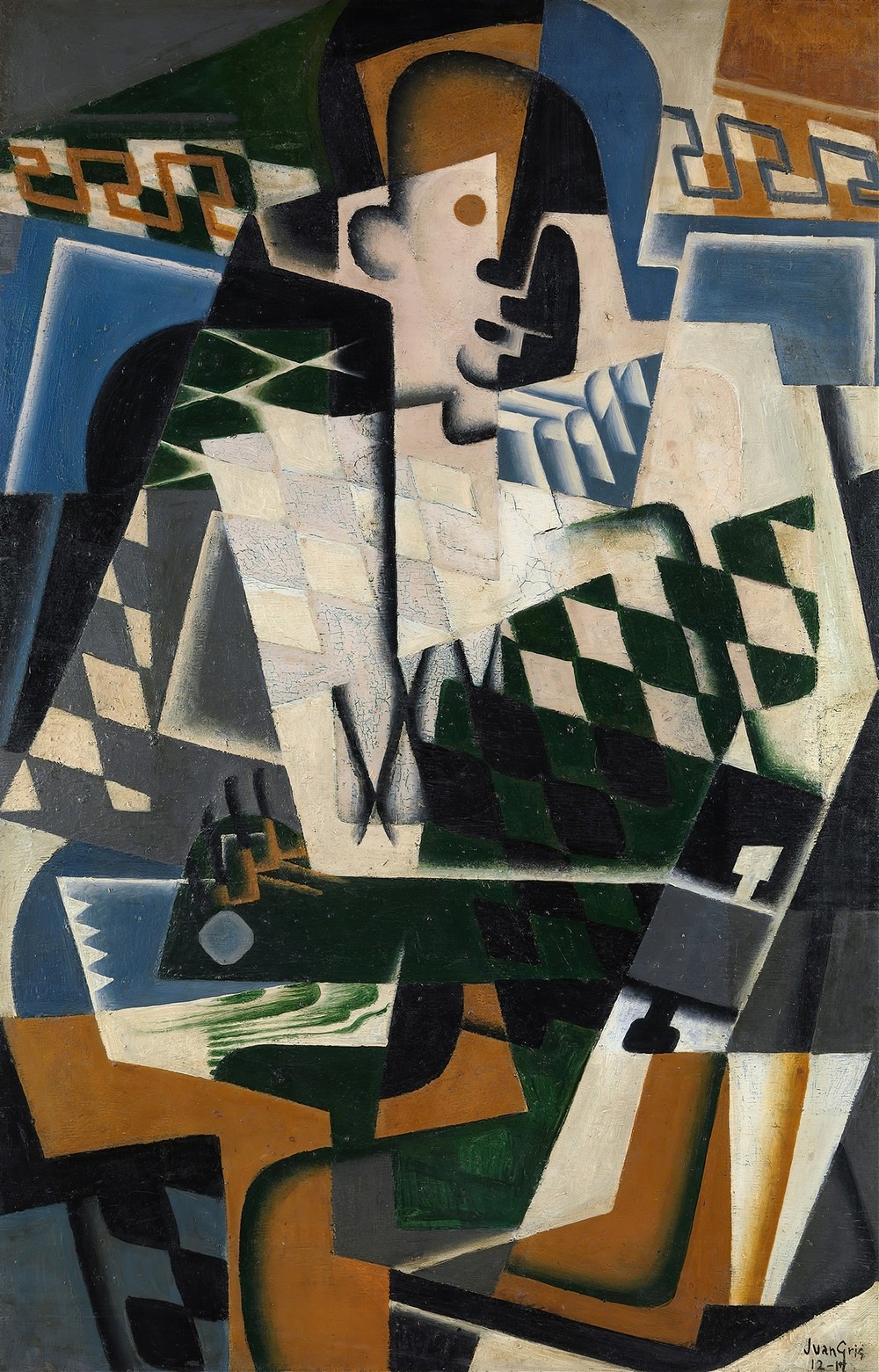 Harlequin with a Guitar