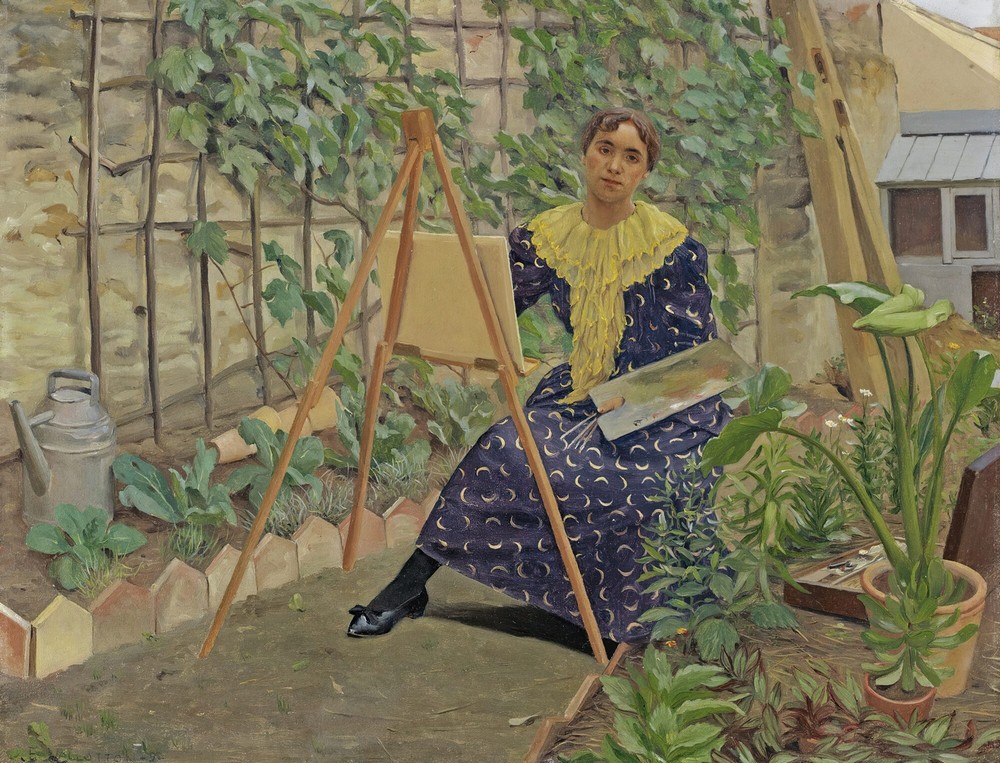 Young Girl Painting