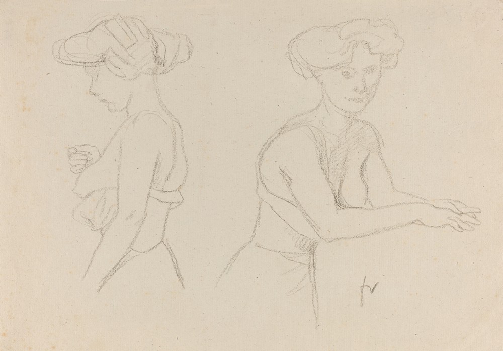 Two Studies of a Woman Dressing (1890s)
