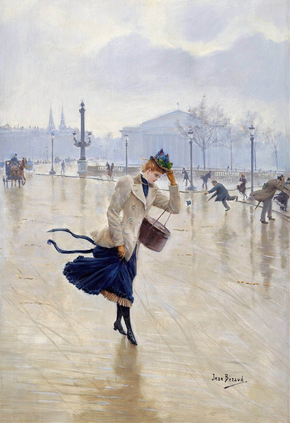 Windy Day, Place De La Concorde (c. 1890)