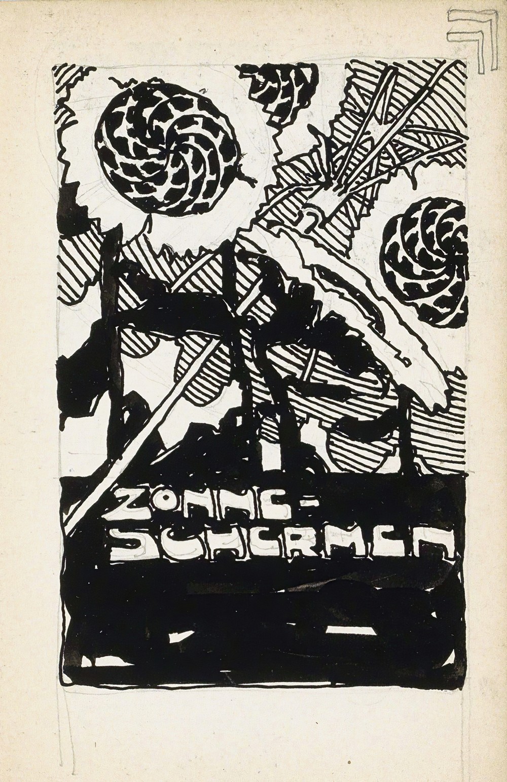 Reclameontwerp voor zonneschermen (1919-08)