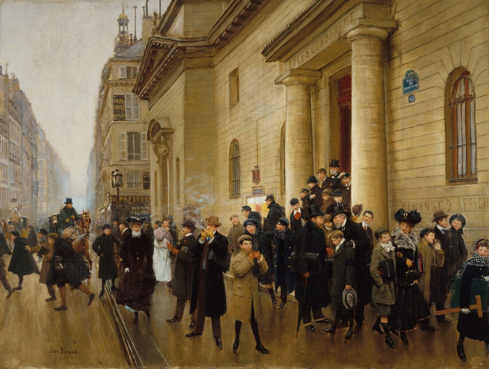 La sortie du lycée Condorcet