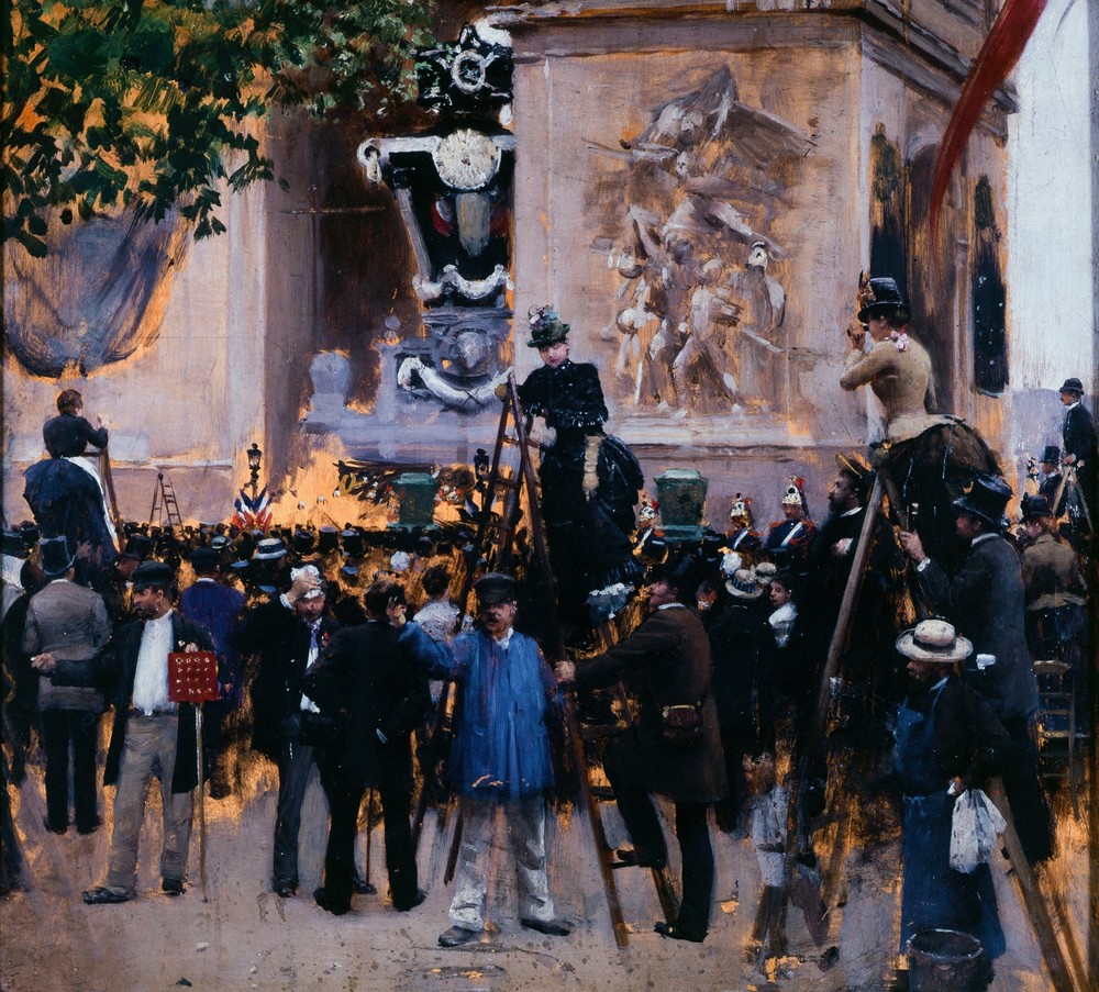 Les funérailles de Victor Hugo, place de l’Étoile (1er juin 1885)