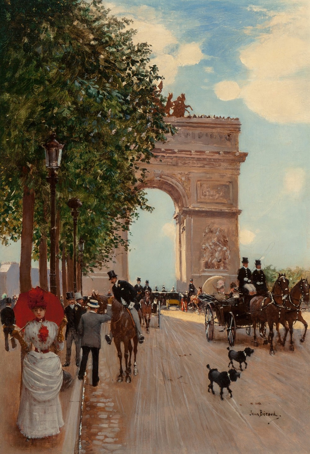 L’Arc de Triomphe, Champs-Elysées (circa 1882-85)