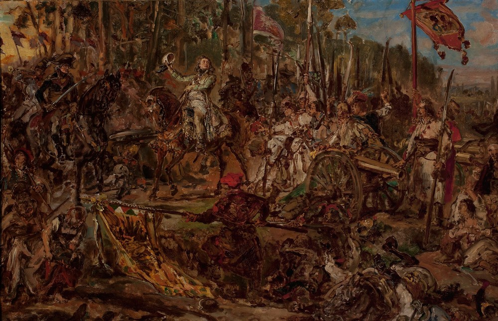 Kościuszko at Racławice, sketch