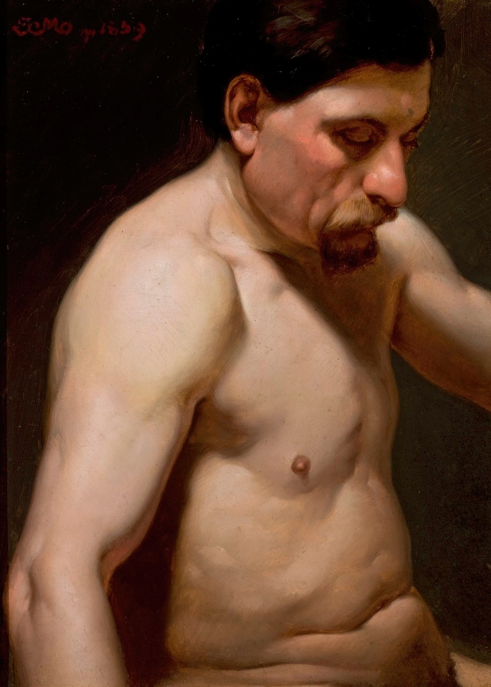Male semi-nude