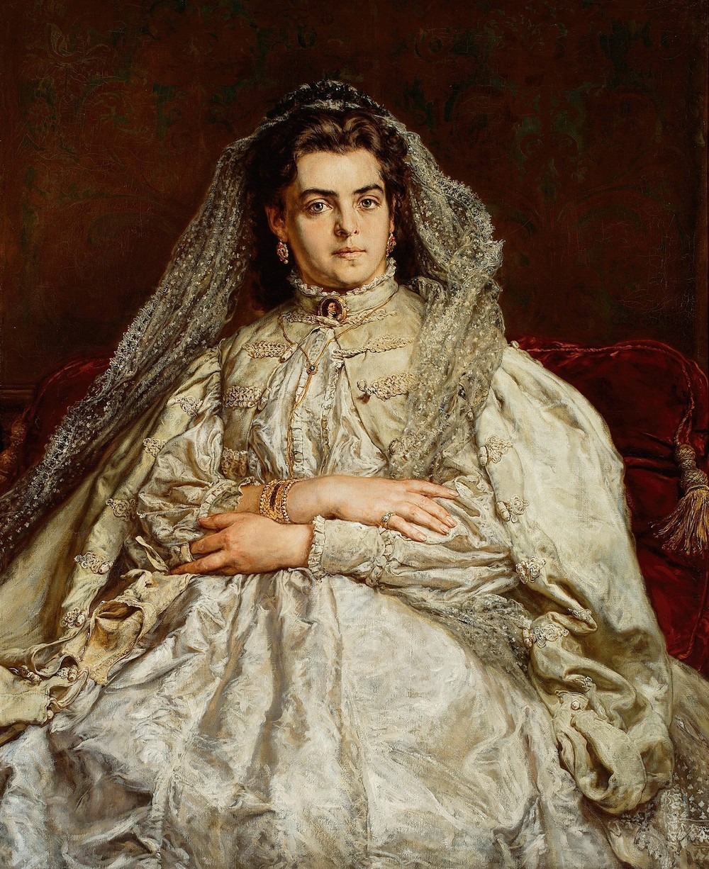 Portrait of artist’s wife, Teodora née Giebułtowska