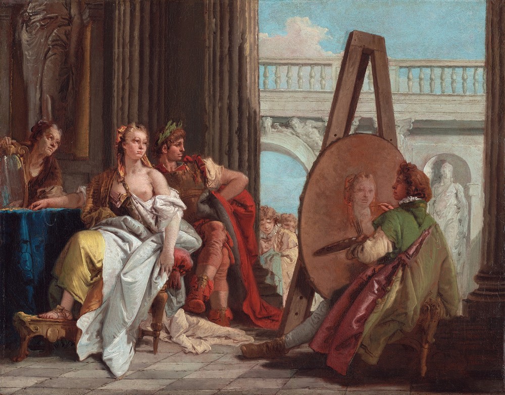 Alexander the Great and Campaspe in the Studio of Apelles (about 1740)