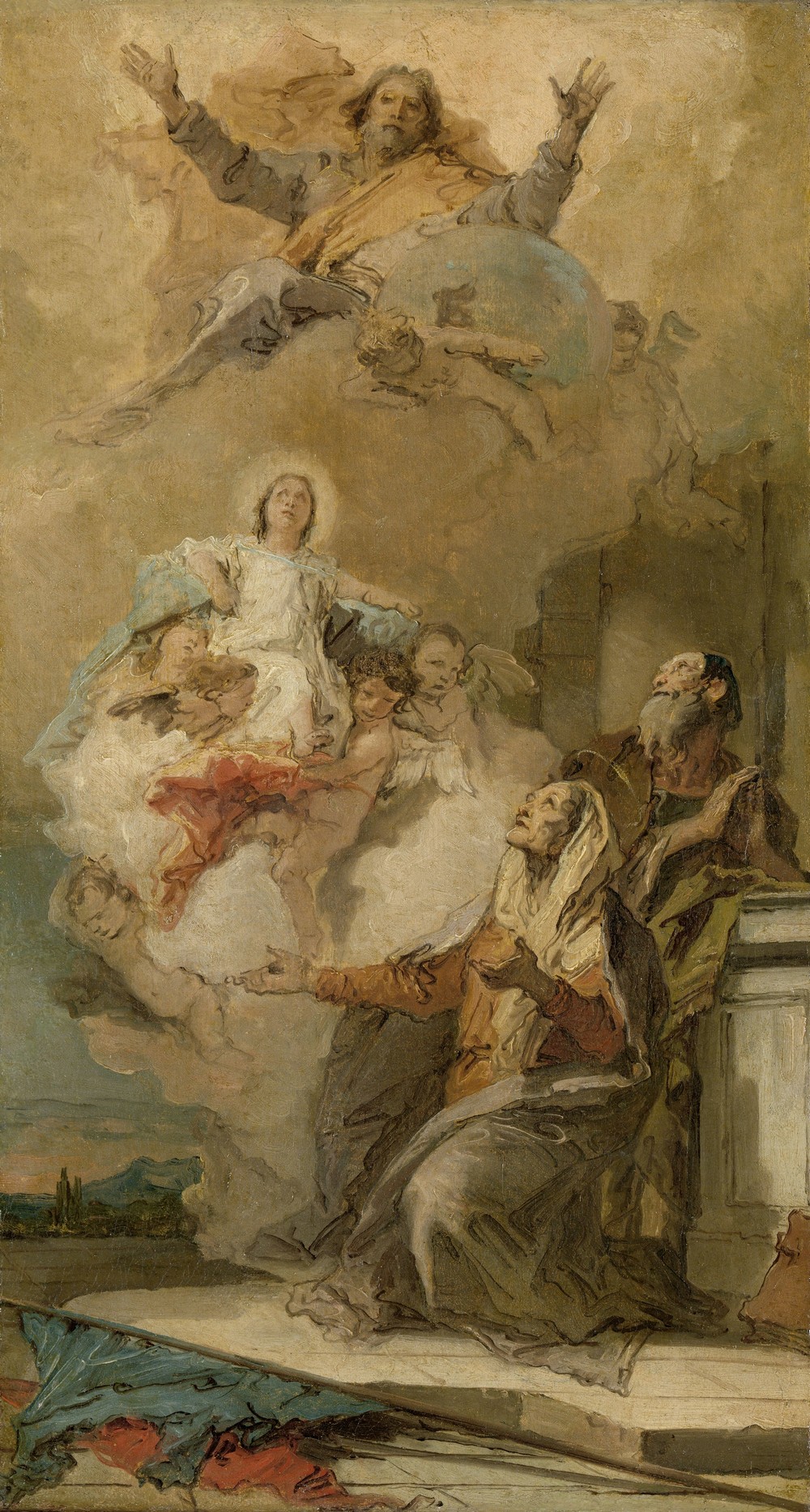The Immaculate Conception (Joachim en Anna receiving the Virgin Mary from God the Father) (c. 1757 - c. 1759)