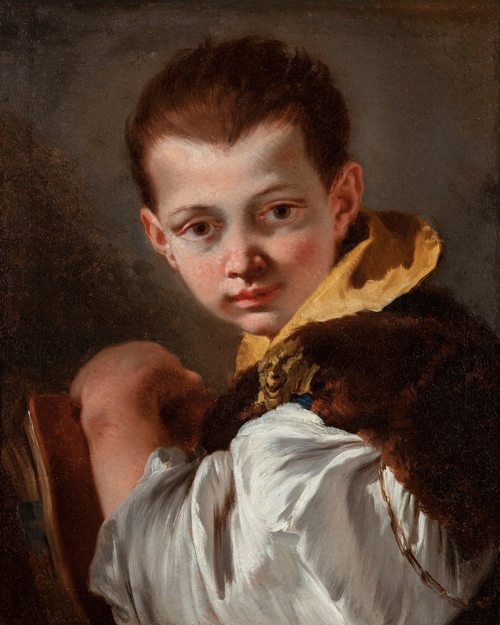 Boy Holding a Book (Portrait of Lorenzo Tiepolo) (circa 1747-1750)