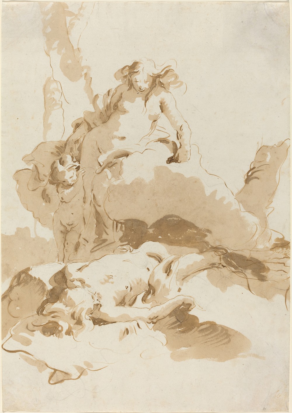 Venus and Cupid Discovering the Body of Adonis (c. 1740)