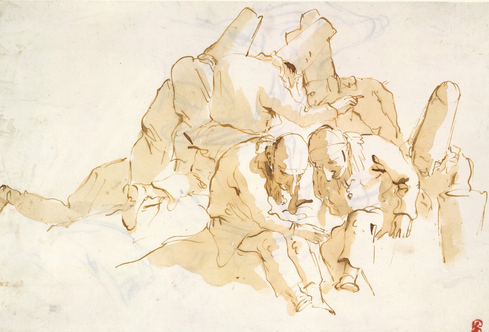 A Group of Punchinelli Seated (ca. 1760)