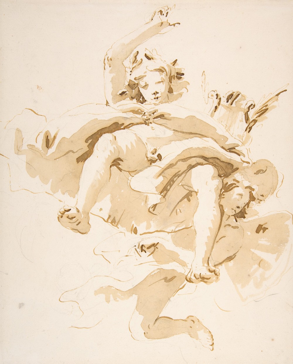 Apollo Supported by a Winged Genius