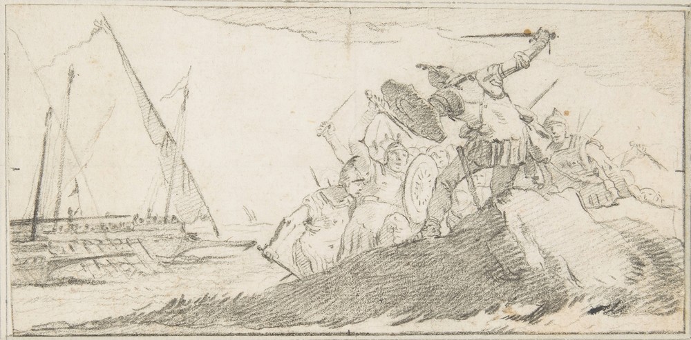 Battle by the Sea Coast