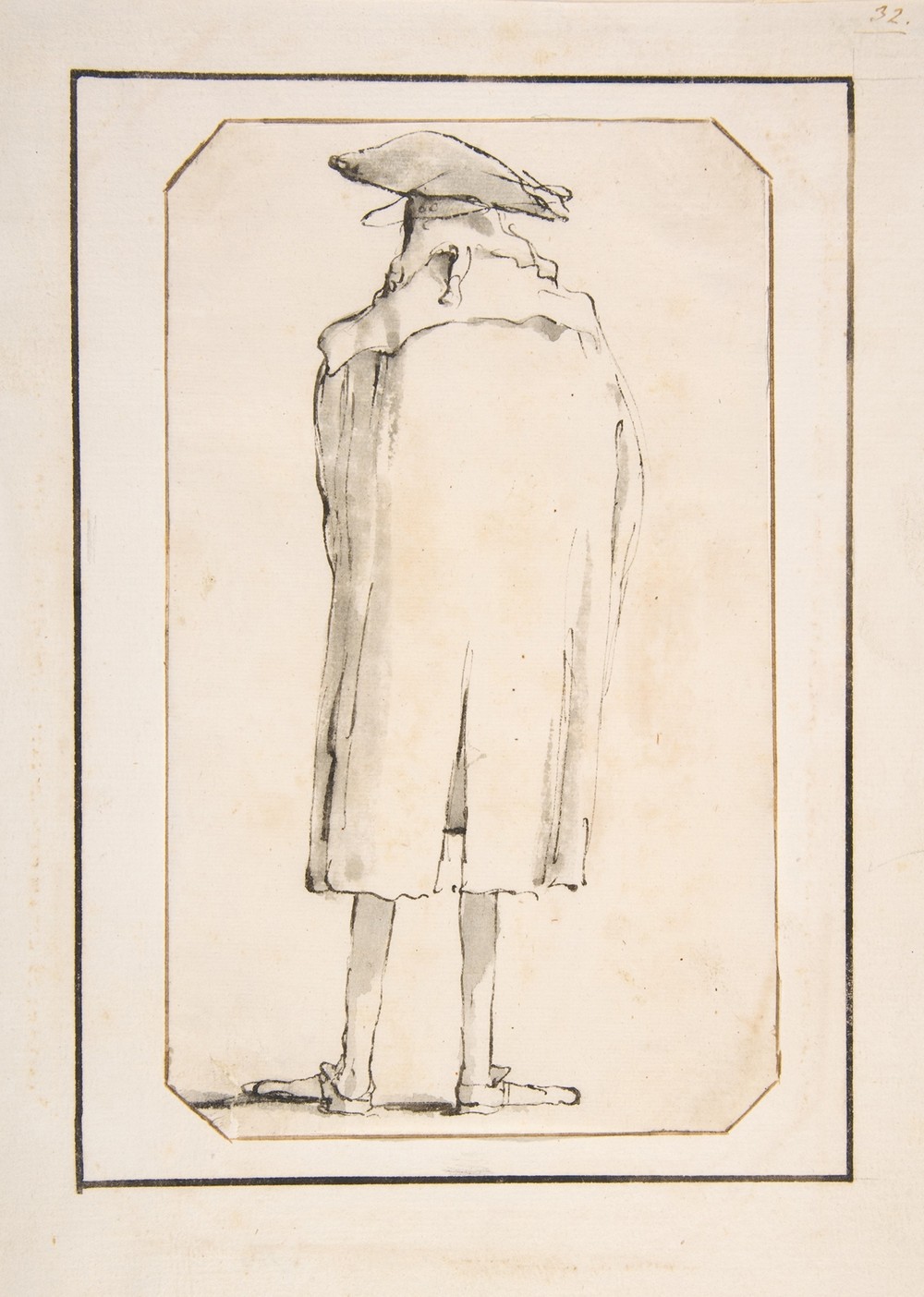 Caricature of a Man Seen from Behind