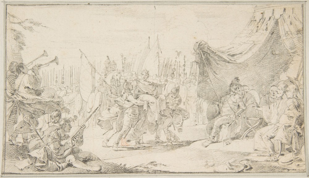 General Carried in Triumph