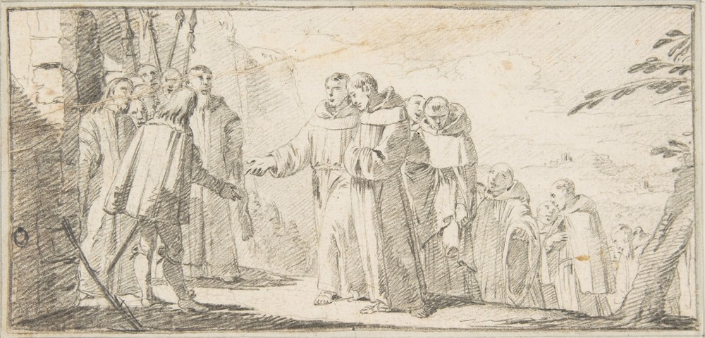 Reception of Monks at a City Gate