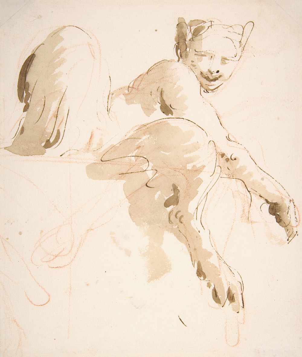 Seated Satyress