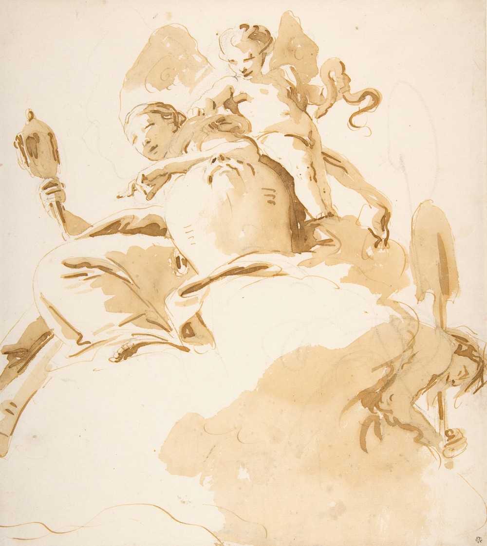 Seated Woman with a Winged Putto