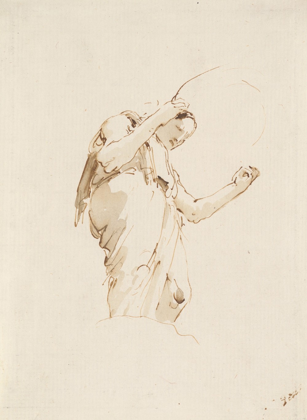 Standing Woman Holding a Hoop (ca. 1742–57)