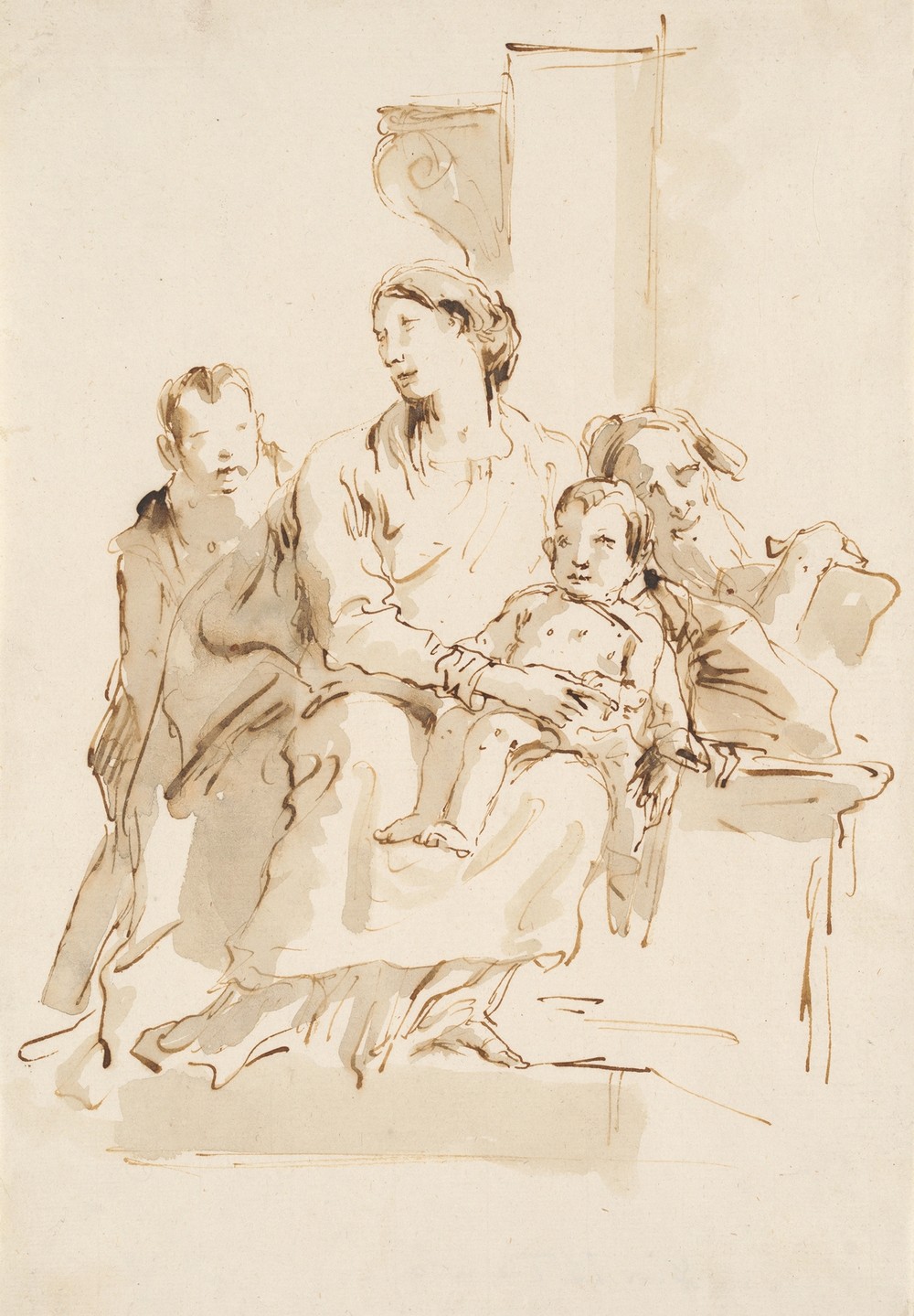 The Holy Family with Saint John (ca. 1754–62)