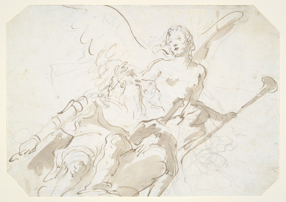 Apotheosis of an Aged Warrior, for a ceiling in the Ca’ Rezzonico, Venice (ca. 1758)