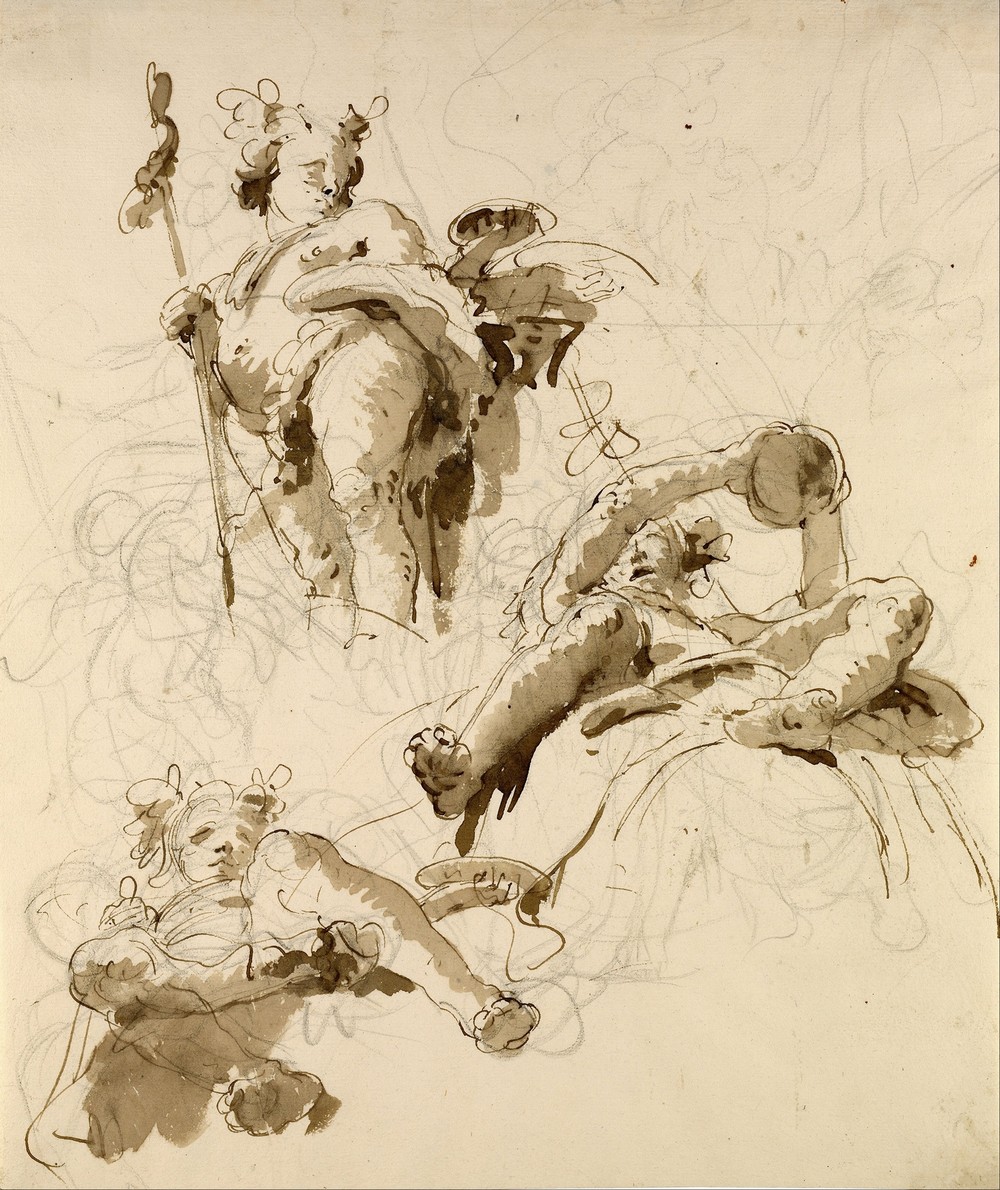 Three Studies of the God Bacchus (between 1700 and 1770)