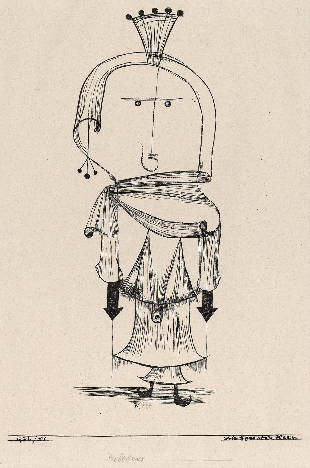 Die Hexe mit dem Kamm (Witch with a Comb)