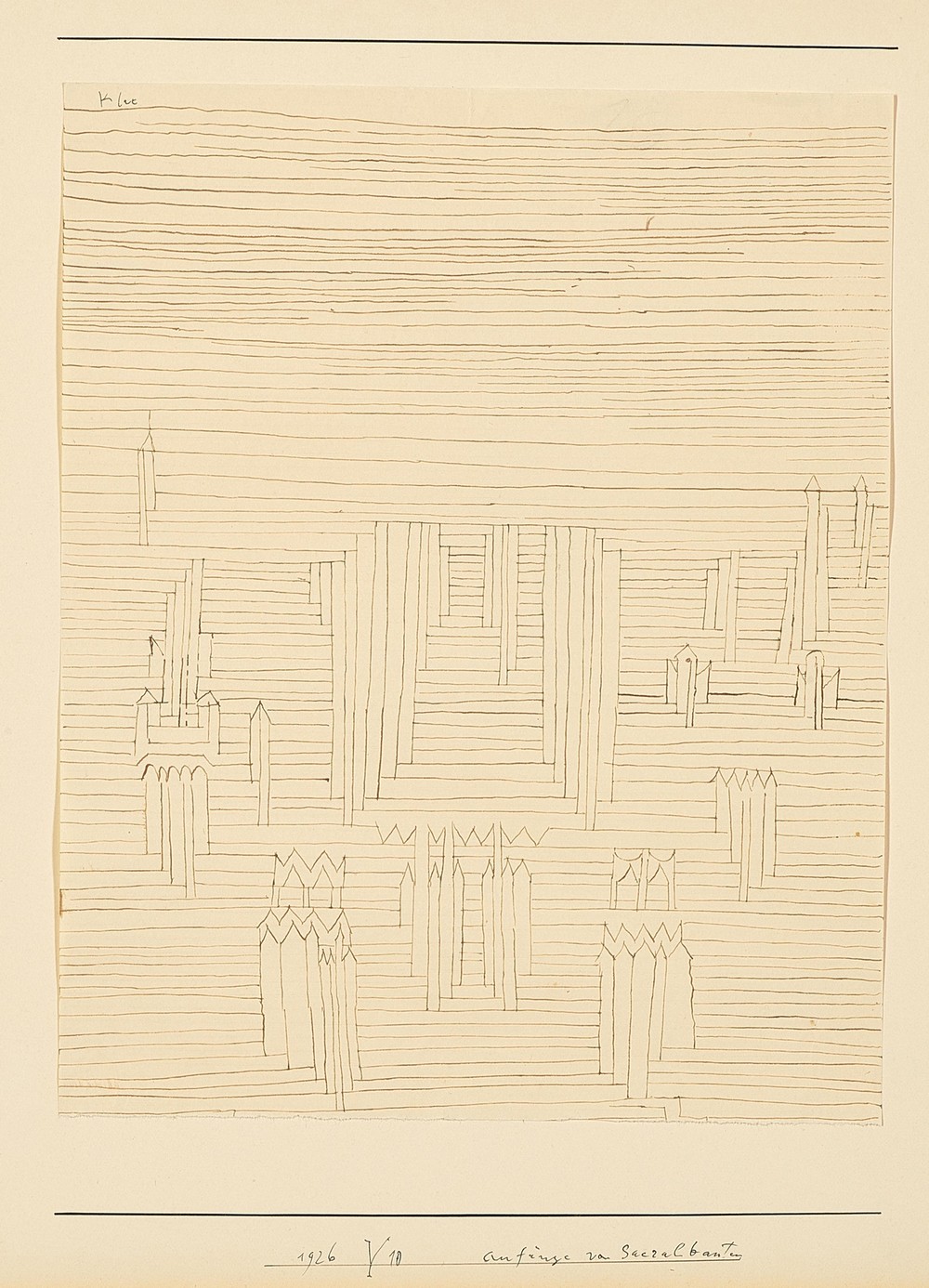 Anfänge von Sakralbauten (Beginnings of sacred buildings)