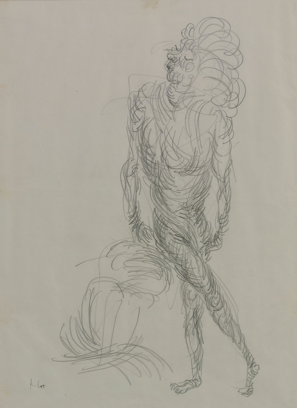 Akt In Geschraubter Bewegung (Nude In Spiralling Movement)