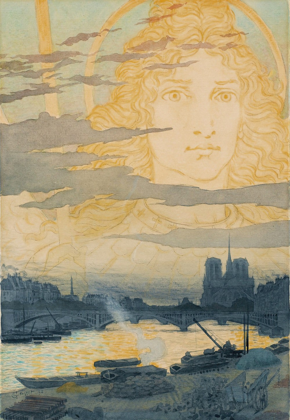 Sainte Geneviève Veillant Sur Paris