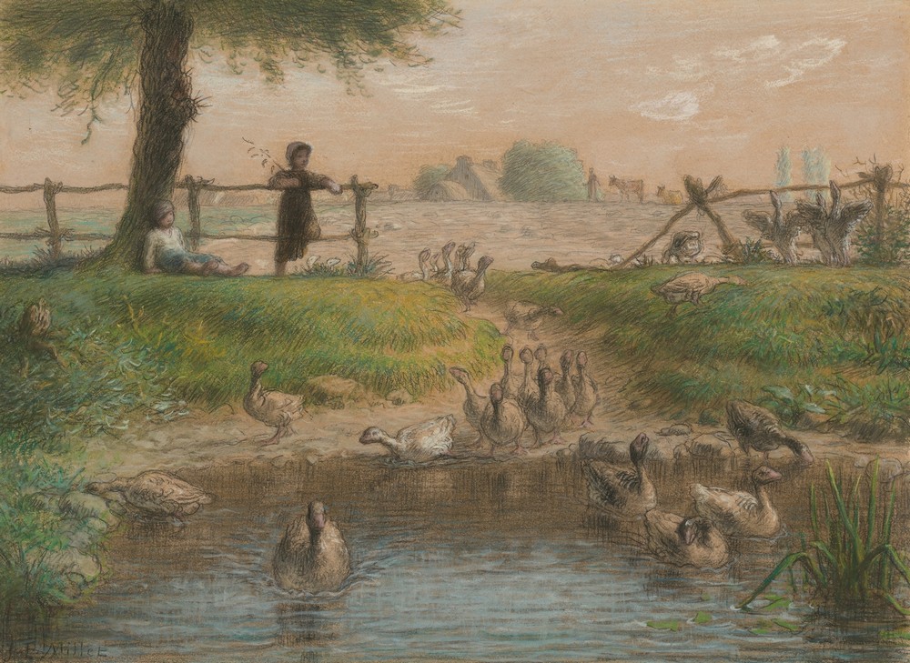 Peasant Children at Goose Pond (ca. 1865–68)