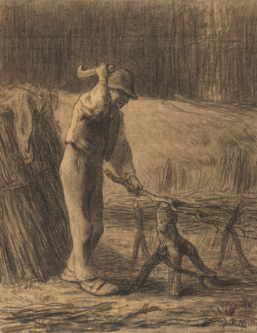 Woodcutter Trimming Faggots (1853–54)